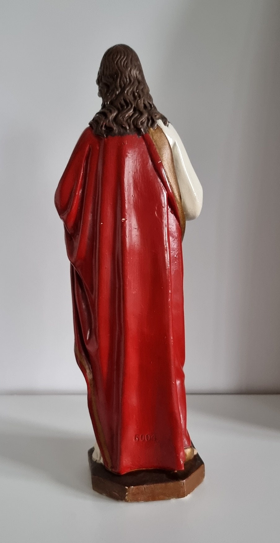 Vintage Sacred Heart Of Jesus Religious Statue