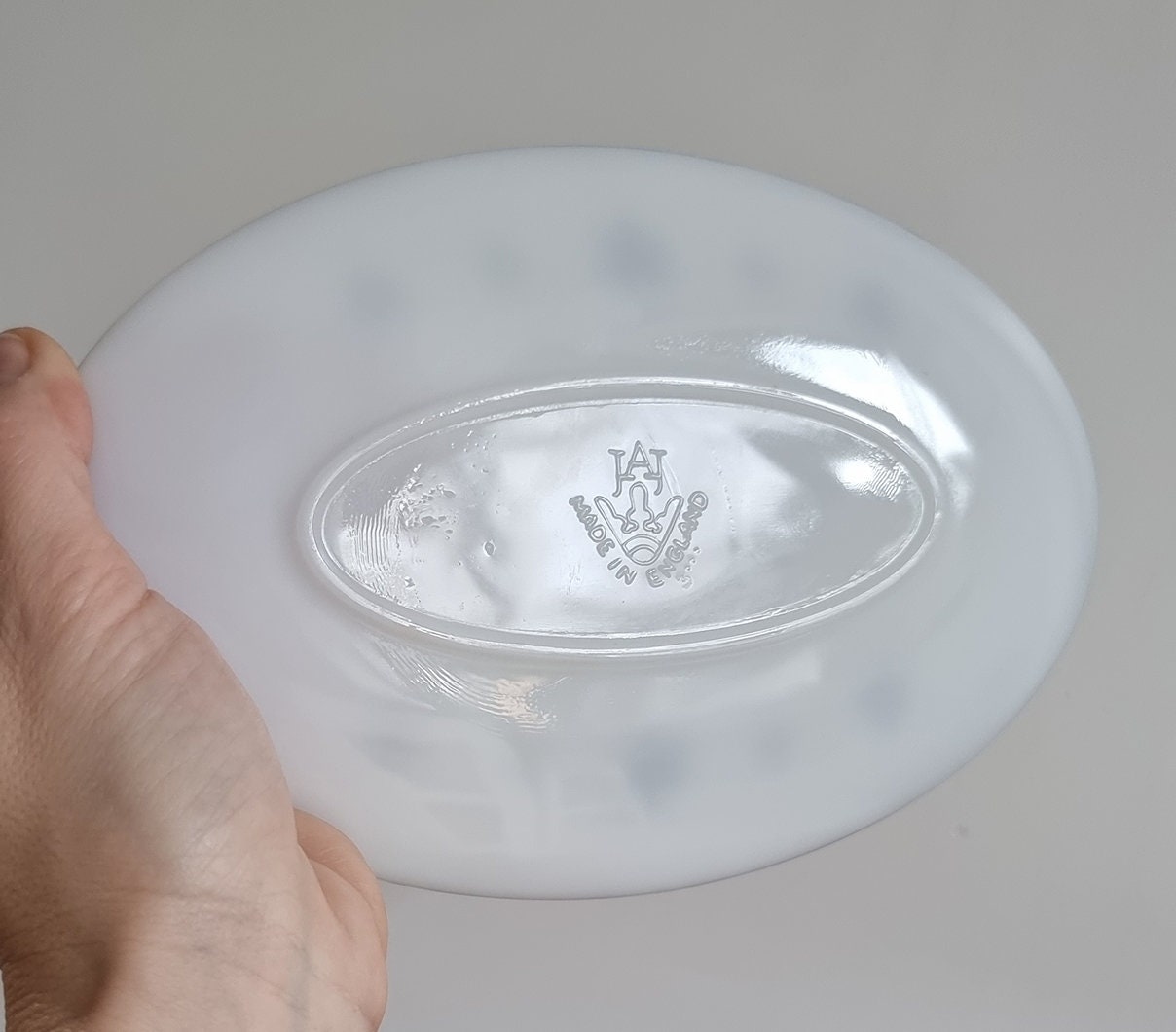 Mid-Century JAJ Pyrex Gaiety Snowflake Design Gravy Boat & Saucer