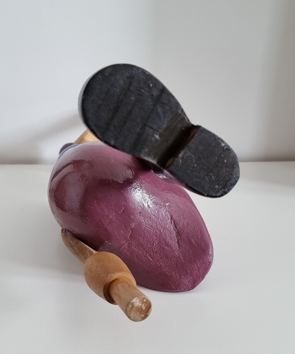 Hand Carved Wooden Pirate Duck