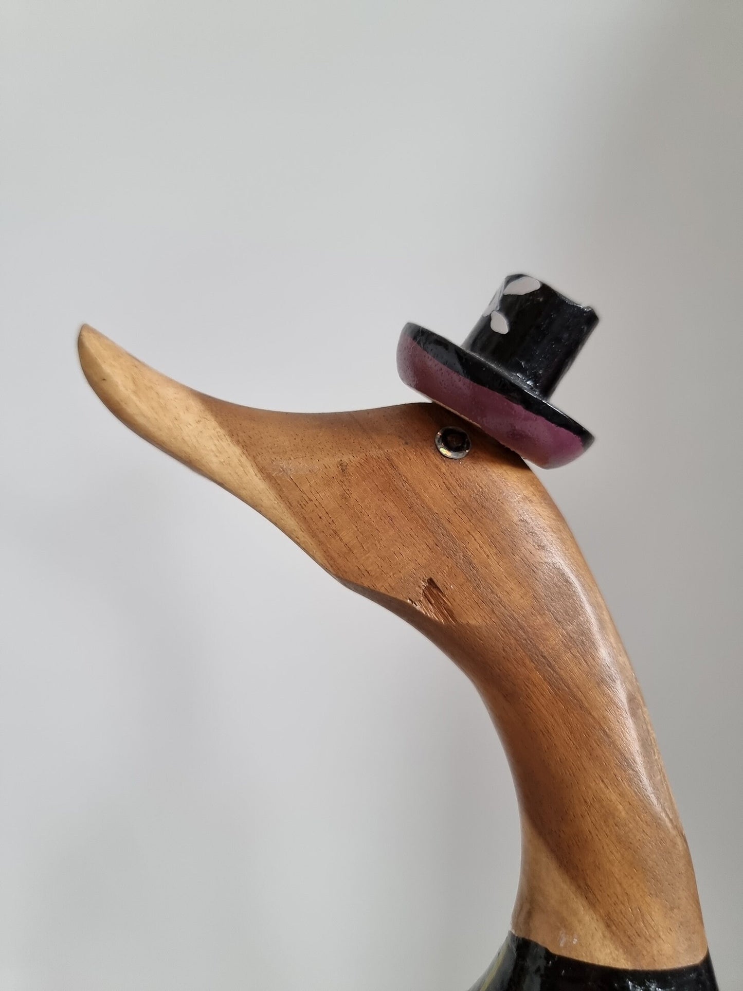 Hand Carved Wooden Pirate Duck