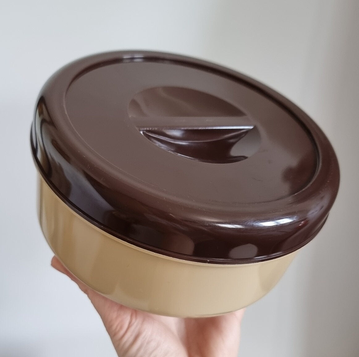 Pair Of Retro Embee Plastic Round Kitchen Food Storage Containers