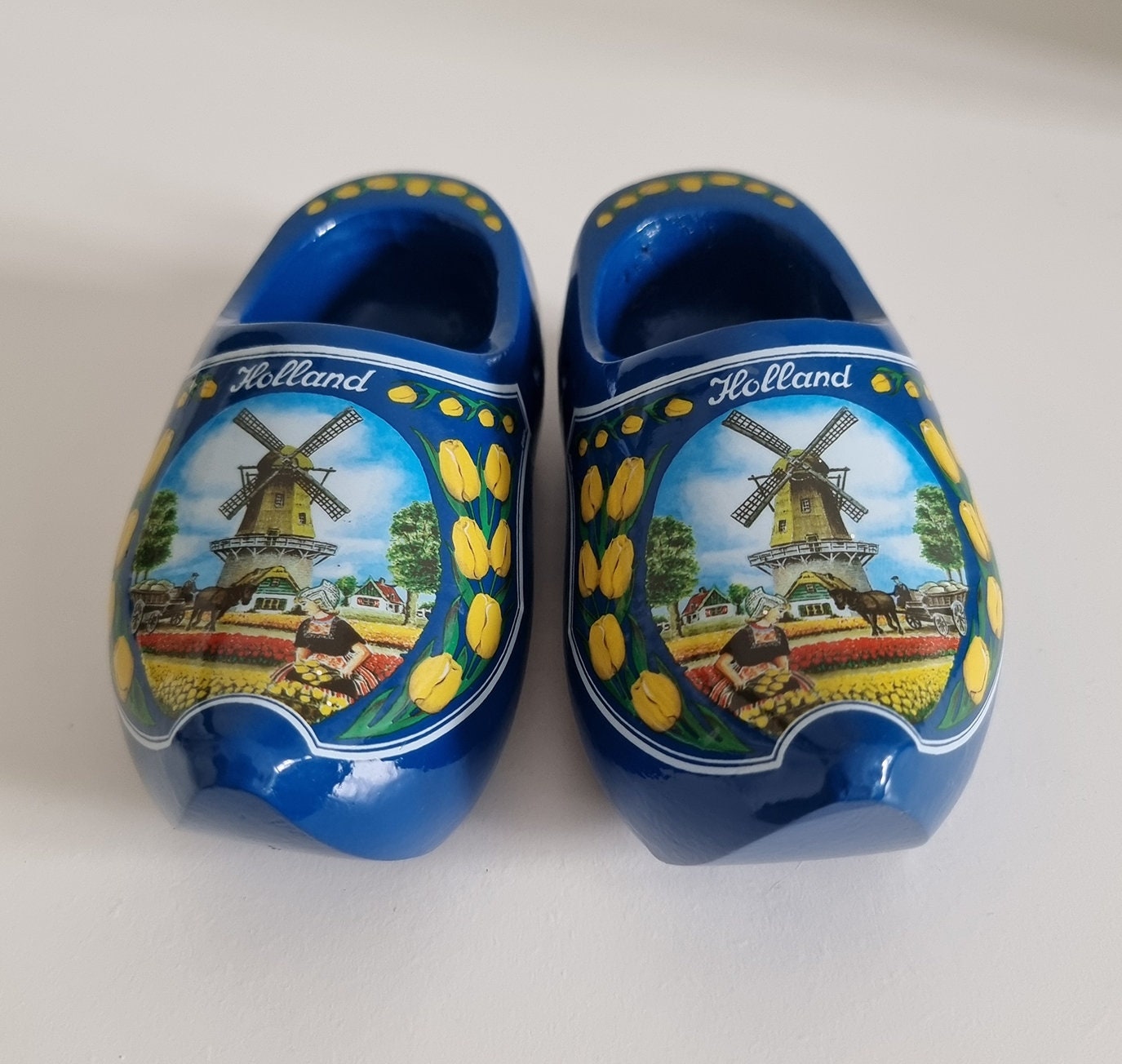 Vintage Dutch/Holland Small Wooden Clogs
