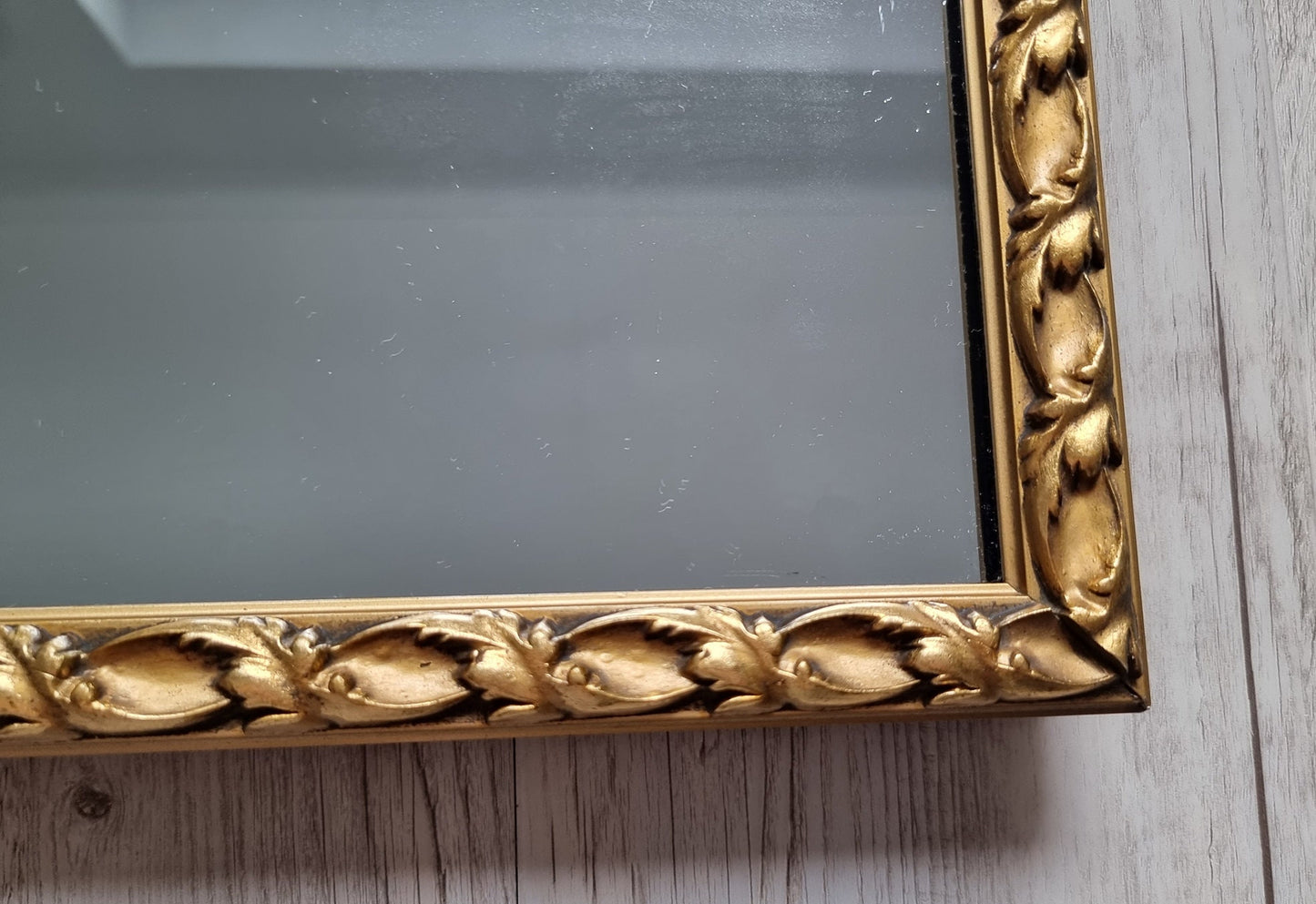 Vintage Ornate Gilt Framed Wall Hanging Mirror