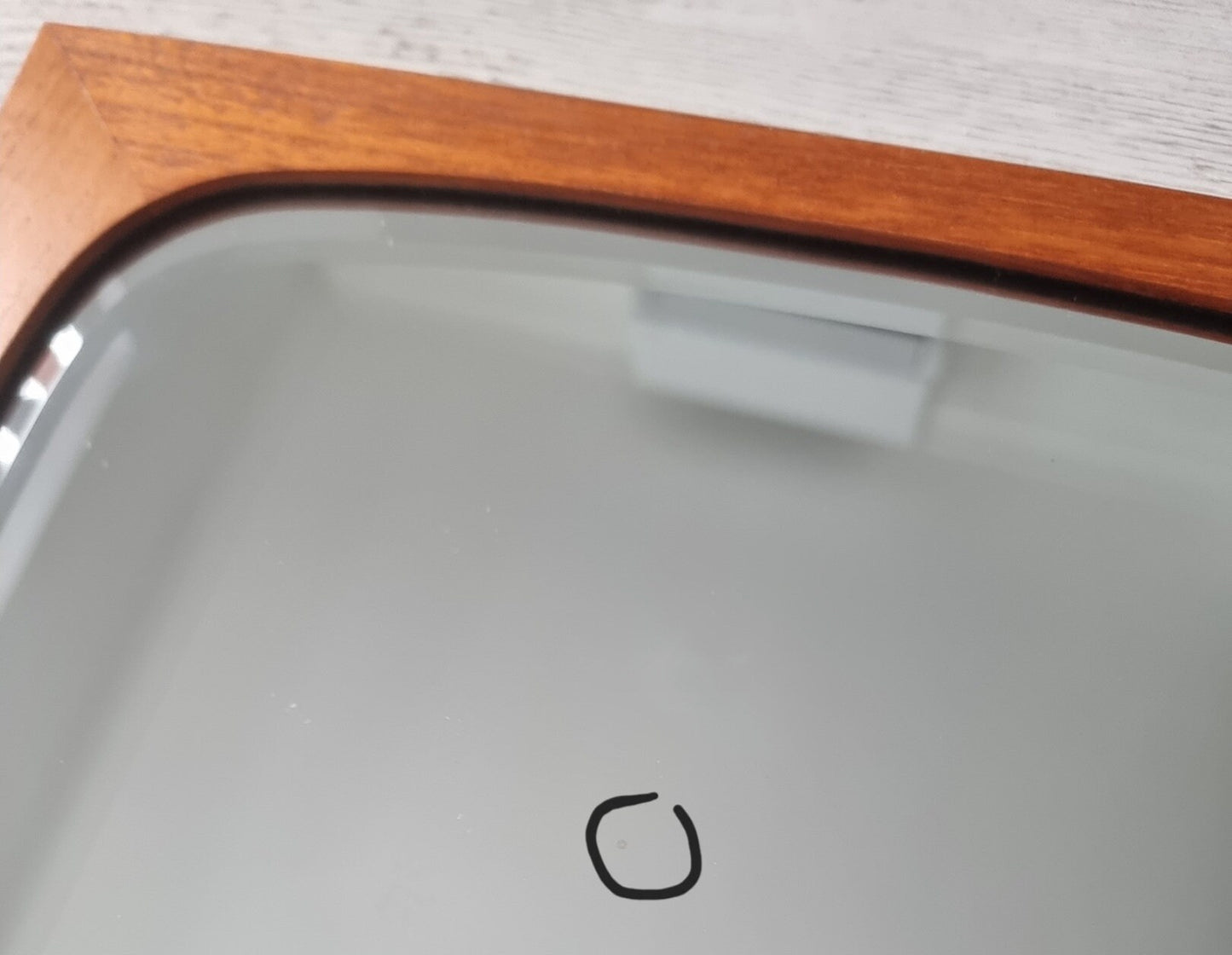 Mid-Century Modern Danish Teak Wall Mirror