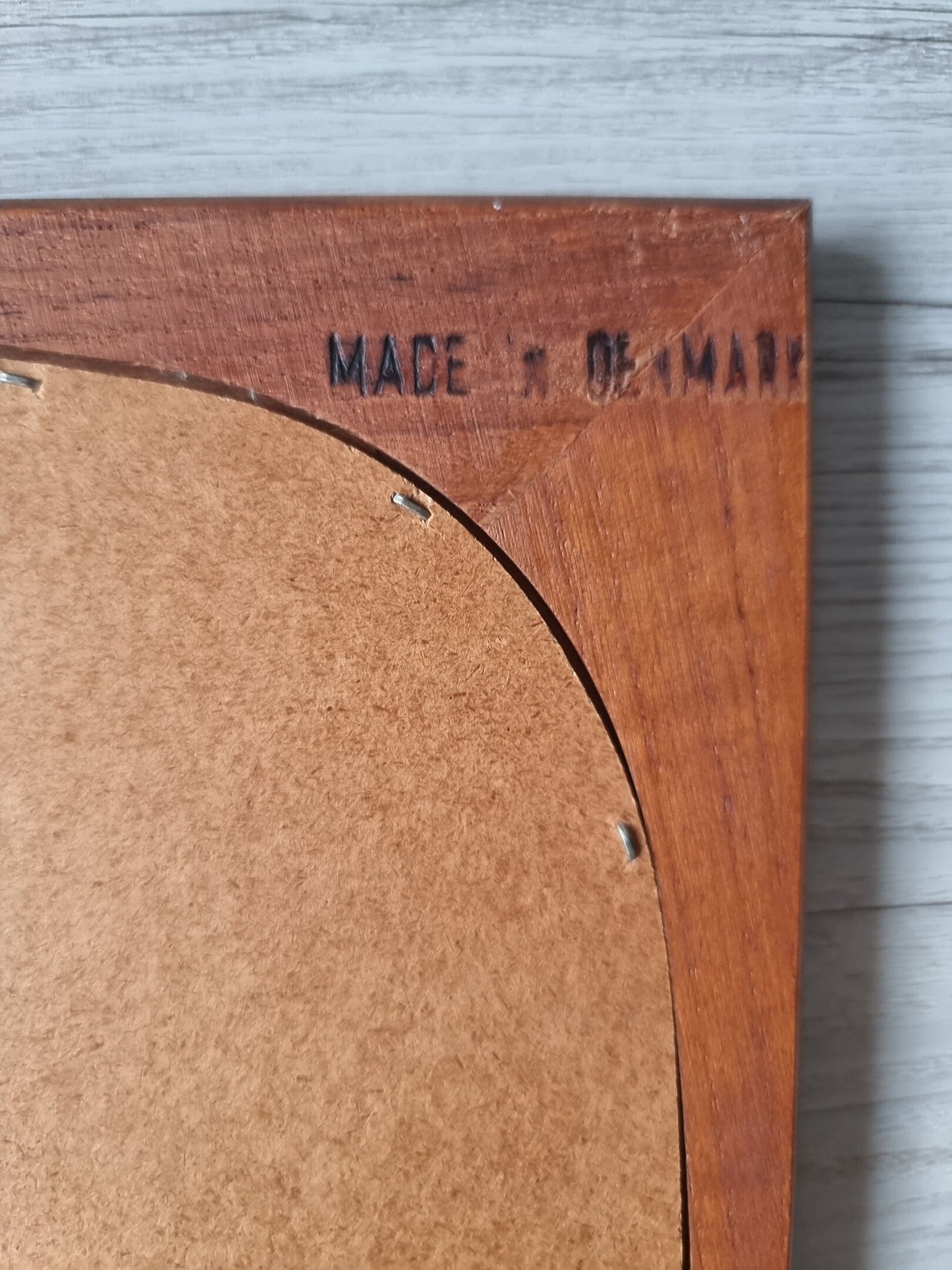 Mid-Century Modern Danish Teak Wall Mirror