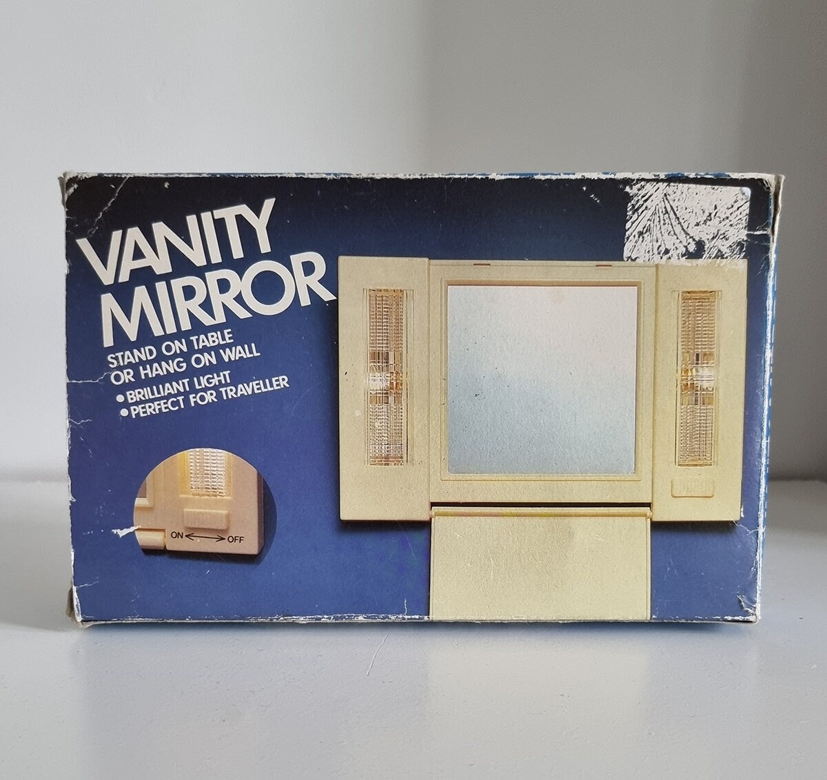 Vintage Battery Operated Light Up Vanity Mirror