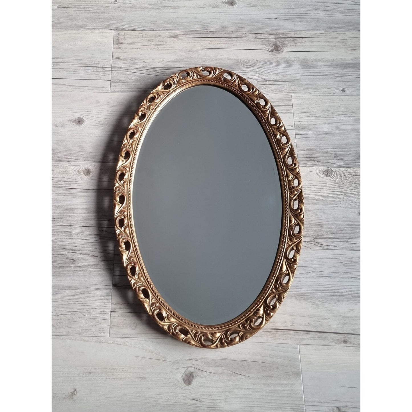 Vintage Ornate Gilt Framed Wall Hanging Mirror