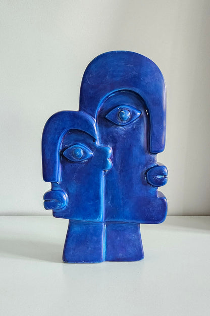 Abstract Faces Soapstone Sculpture