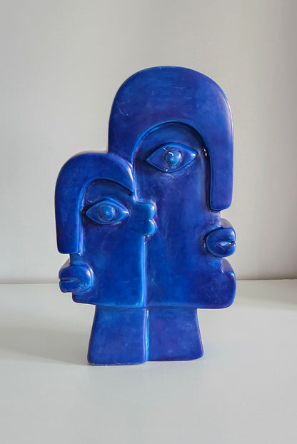 Abstract Faces Soapstone Sculpture