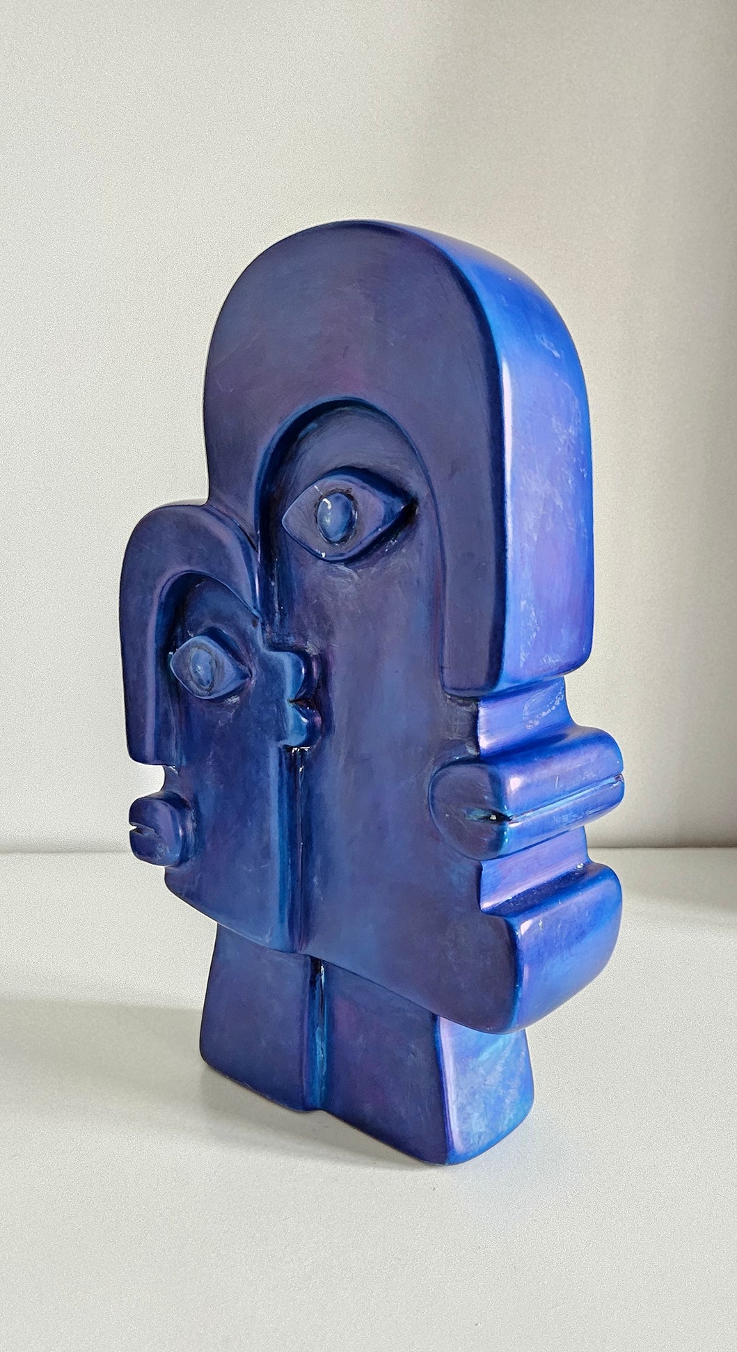 Abstract Faces Soapstone Sculpture