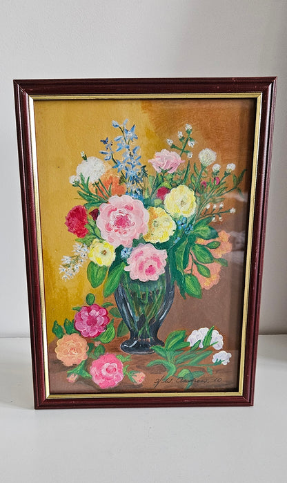 Vintage Still Life Framed Painting