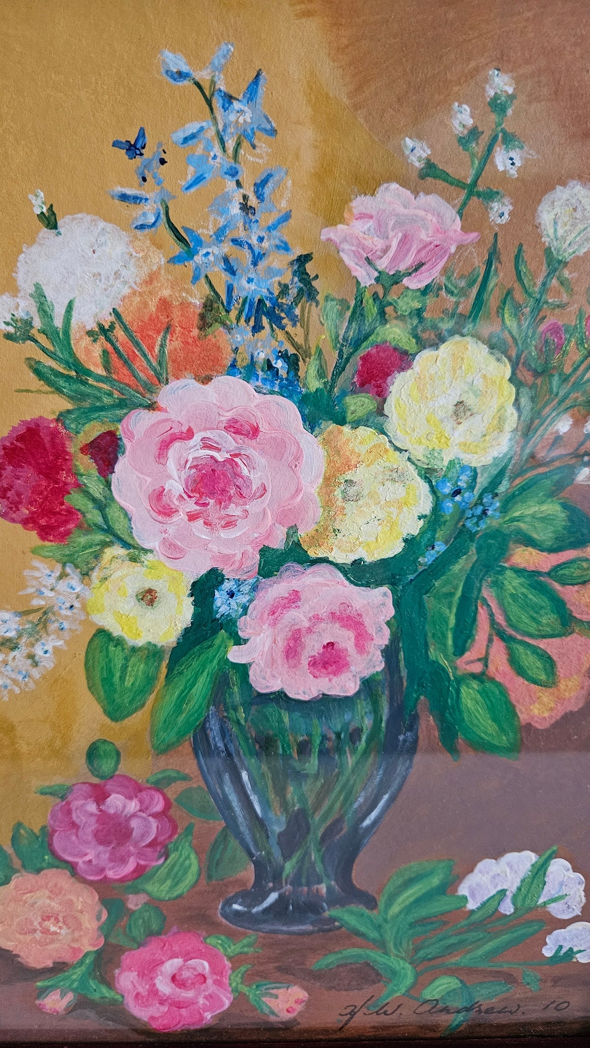 Vintage Still Life Framed Painting