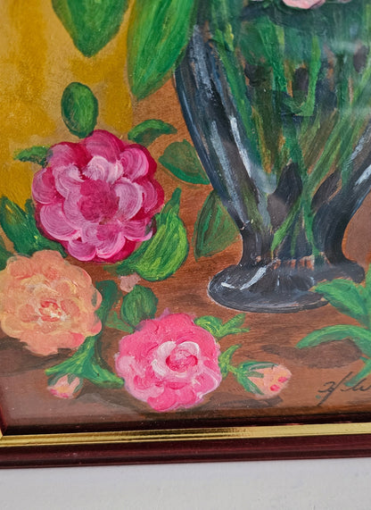 Vintage Still Life Framed Painting