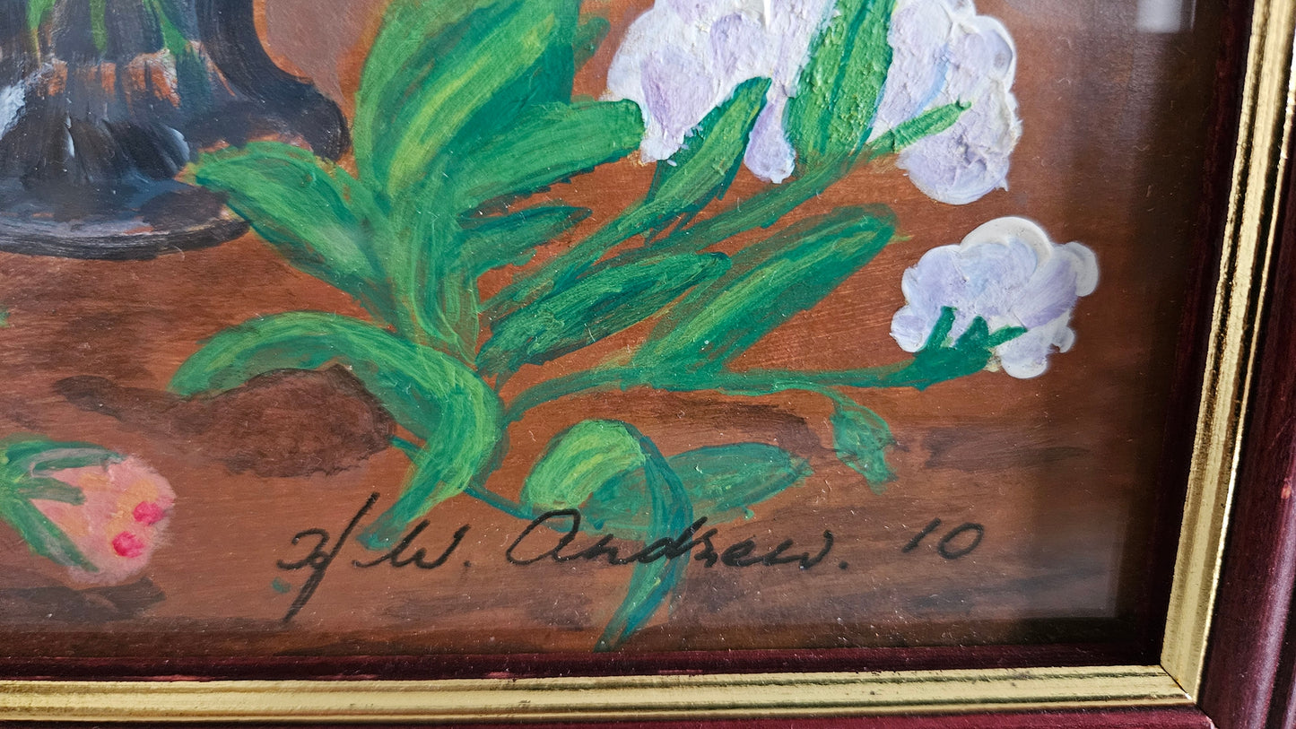 Vintage Still Life Framed Painting