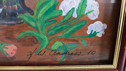 Vintage Still Life Framed Painting