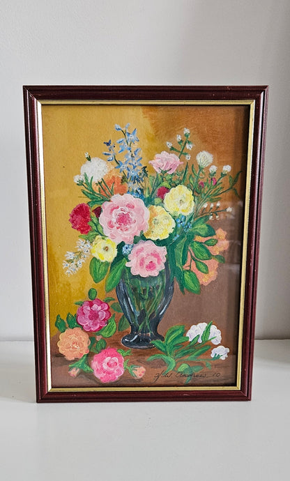 Vintage Still Life Framed Painting