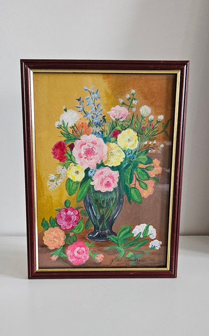 Vintage Still Life Framed Painting