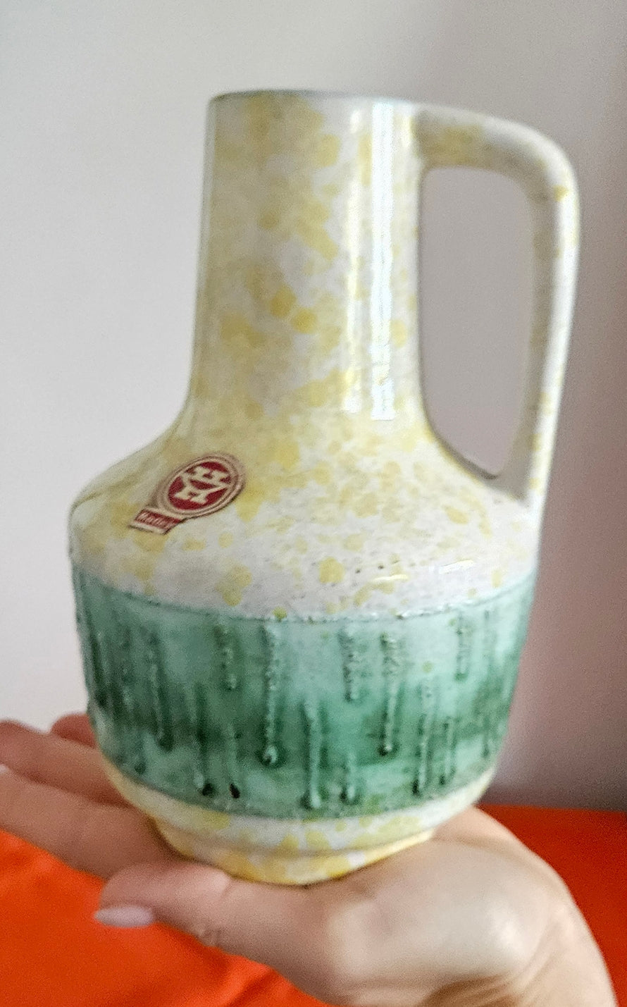 Mid-Century VEB Haldensleben German Ceramic Vase