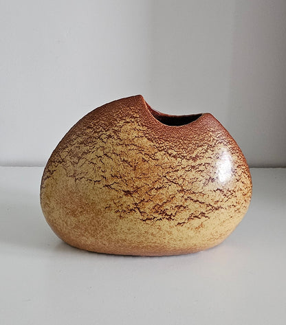 Rare Vintage Ceramic Vase By Roberto Rigon For Bertoncello, Italy 1960s