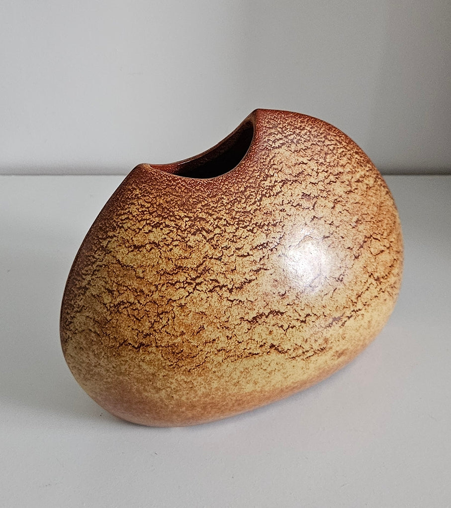 Rare Vintage Ceramic Vase By Roberto Rigon For Bertoncello, Italy 1960s