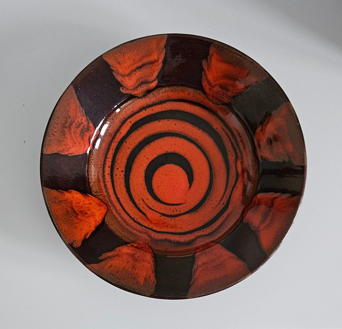 Mid-Century Hungarian Studio Pottery Wall Hanging Plate