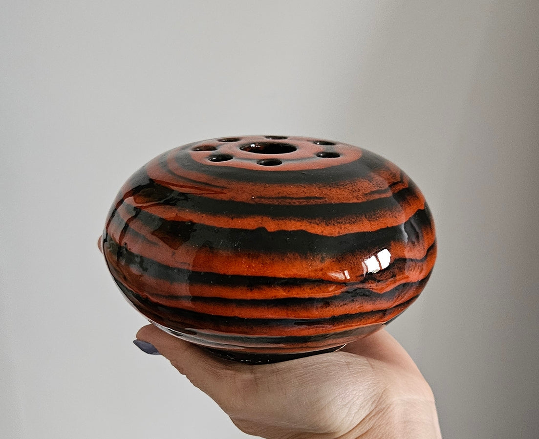 Retro Vintage Hungarian Ceramic Ikebana Vase