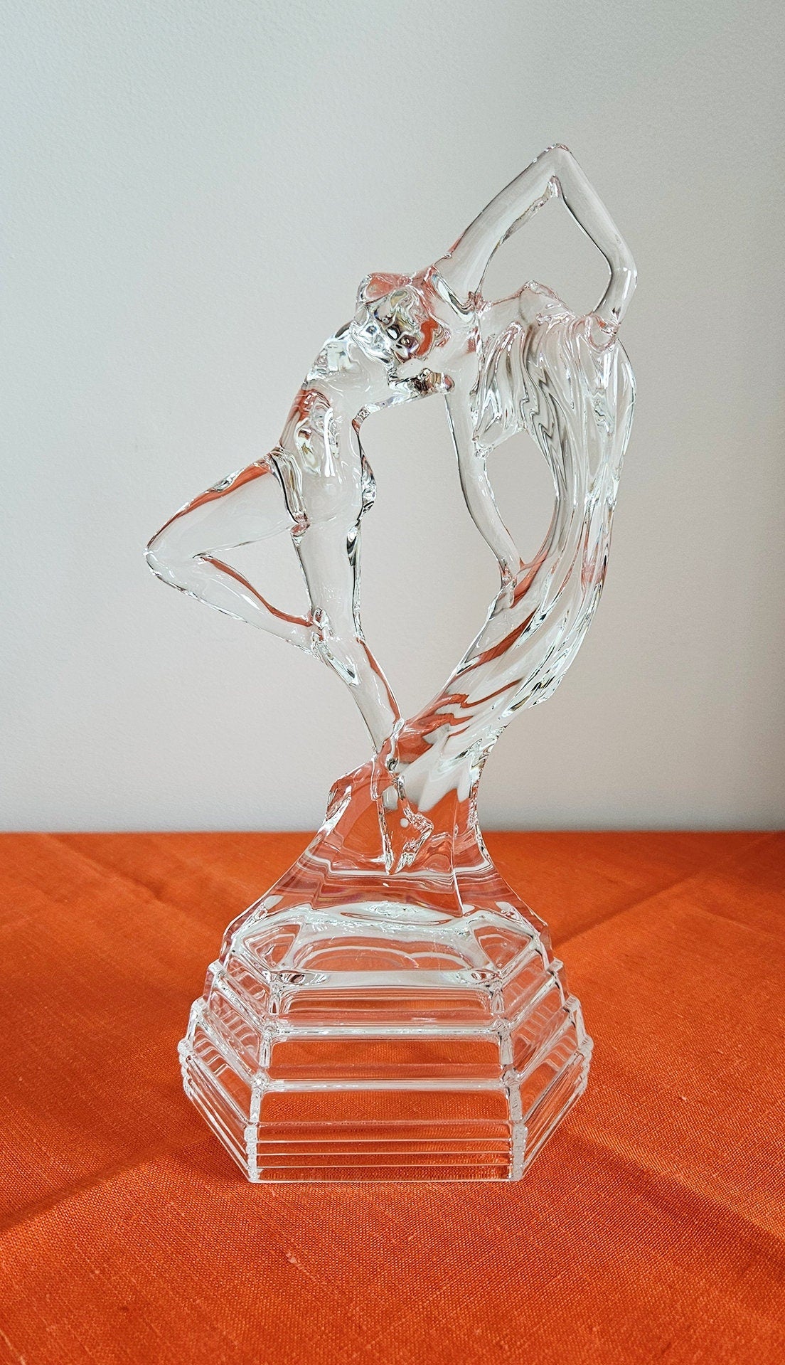 Vintage Ofelia RCR Royal Crystal Rock Dancing Glass Art Sculpture Figurine