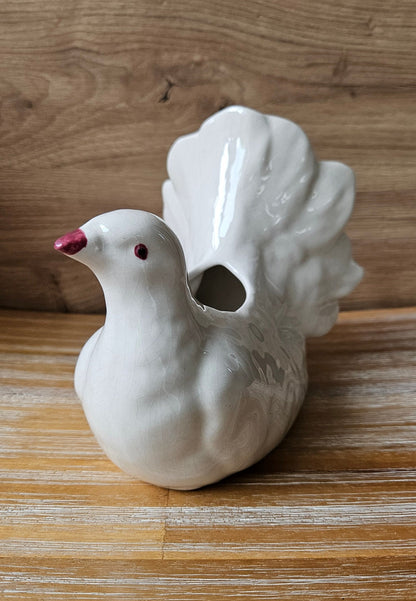 Vintage Ceramic Pigeon Dove Shaped Planter
Active