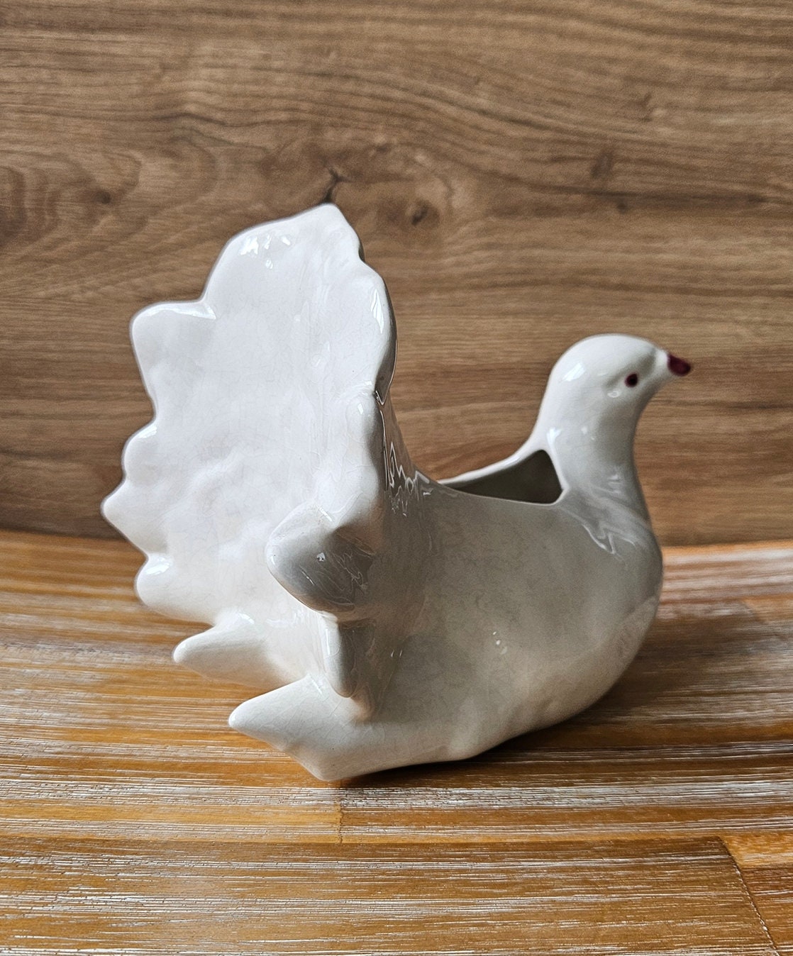 Vintage Ceramic Pigeon Dove Shaped Planter
Active