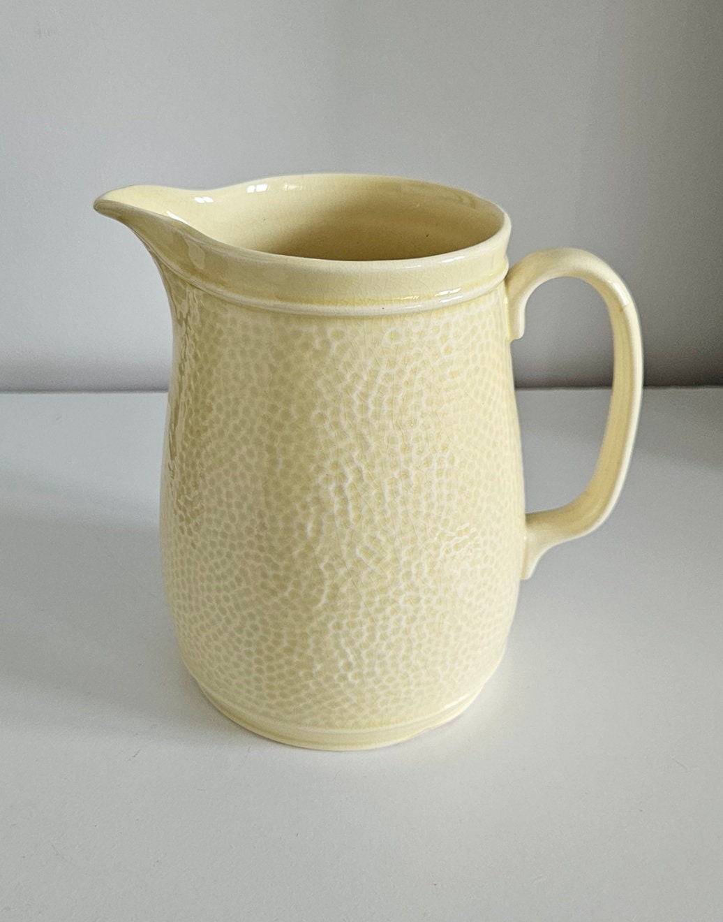 Vintage KSP Keele Street Pottery Dimpled Design Jug