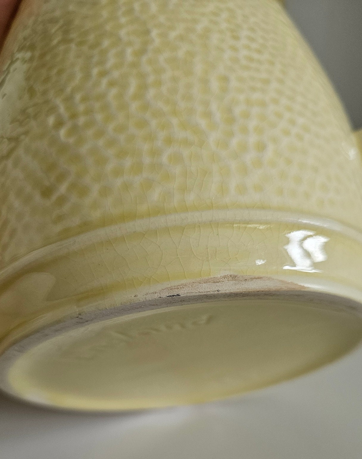 Vintage KSP Keele Street Pottery Dimpled Design Jug
