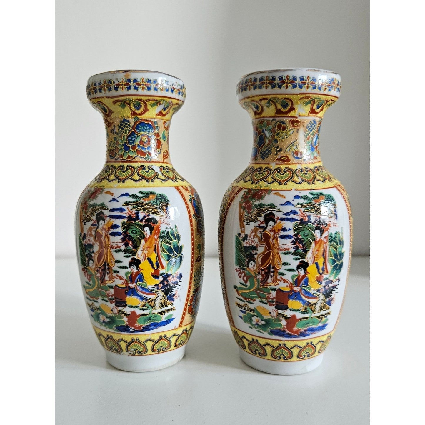 Pair Of Vintage Chinese Porcelain Vases