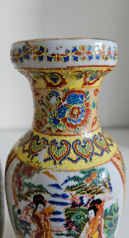 Pair Of Vintage Chinese Porcelain Vases