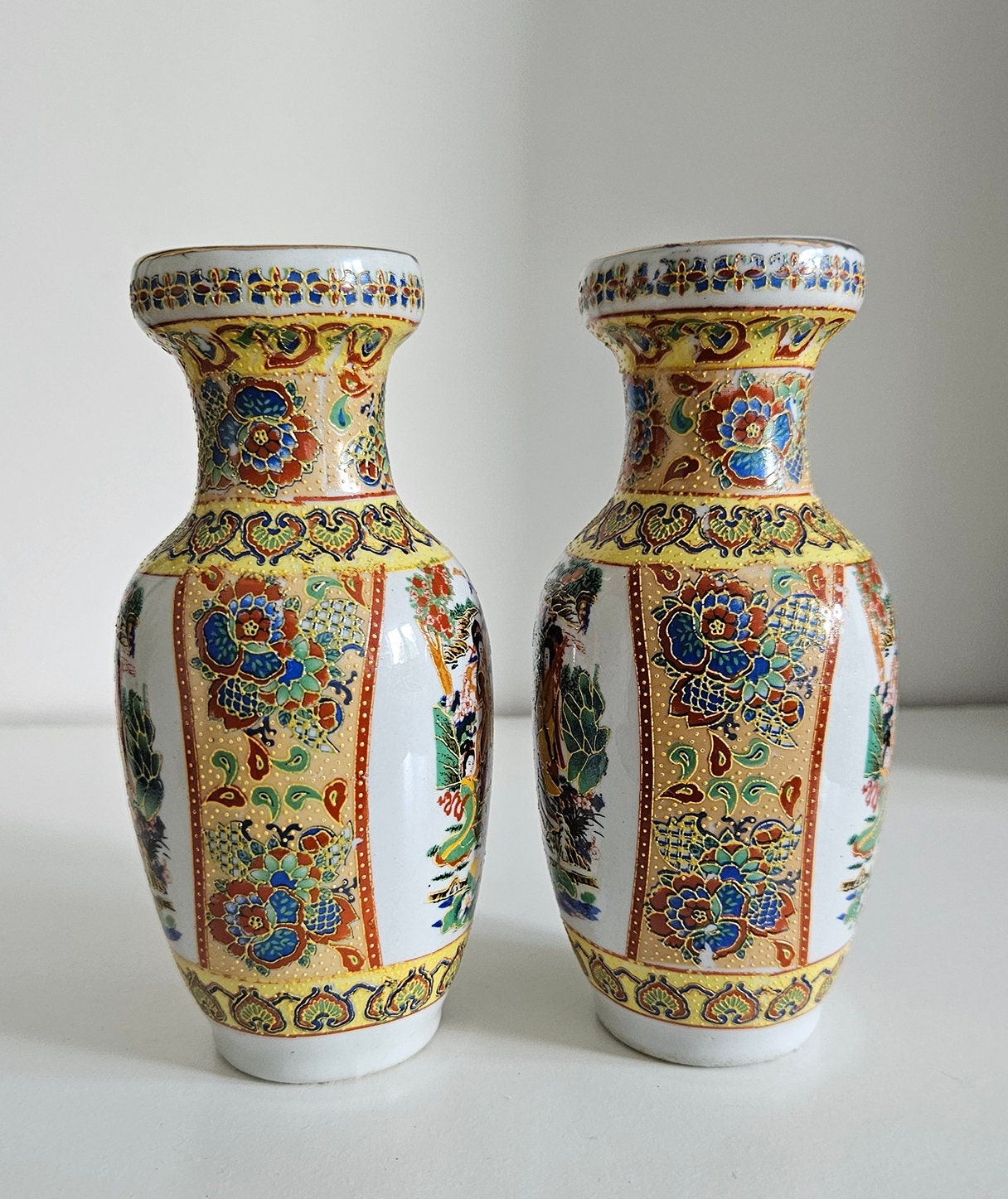 Pair Of Vintage Chinese Porcelain Vases