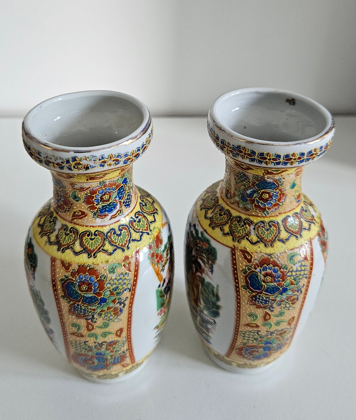 Pair Of Vintage Chinese Porcelain Vases