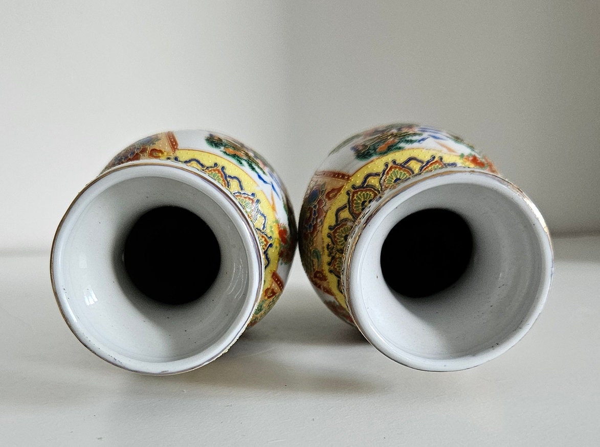 Pair Of Vintage Chinese Porcelain Vases