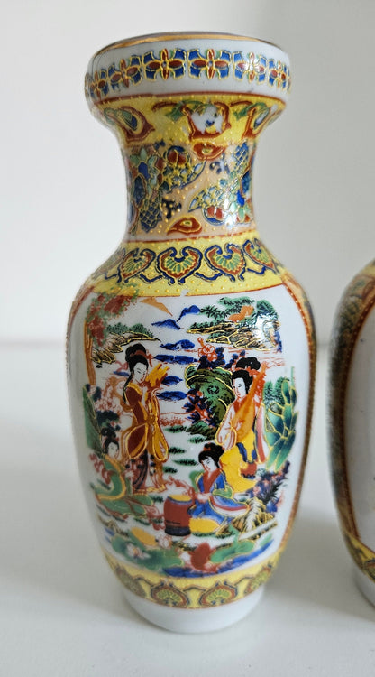 Pair Of Vintage Chinese Porcelain Vases