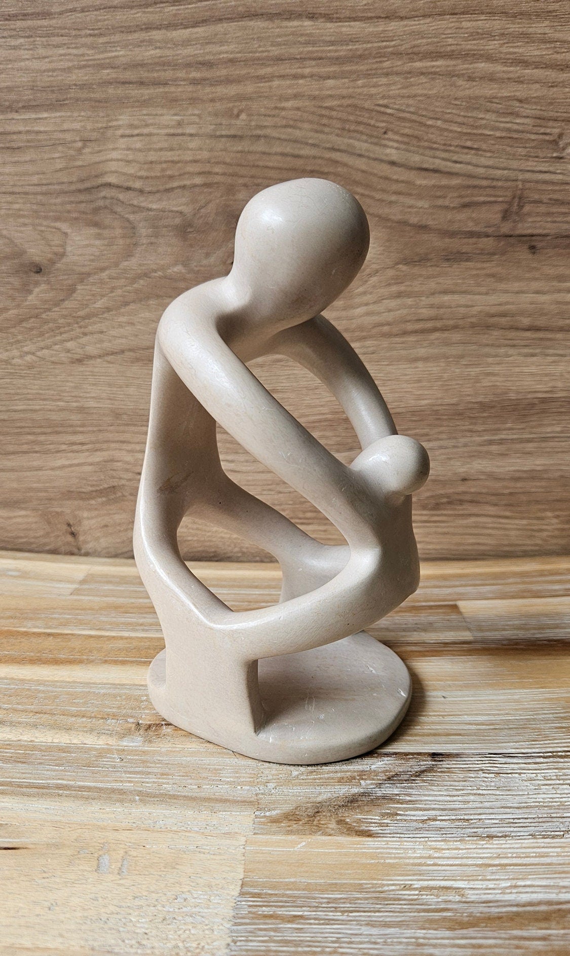 Hand-Carved Mother/Father & Child Soapstone Sculpture
Active