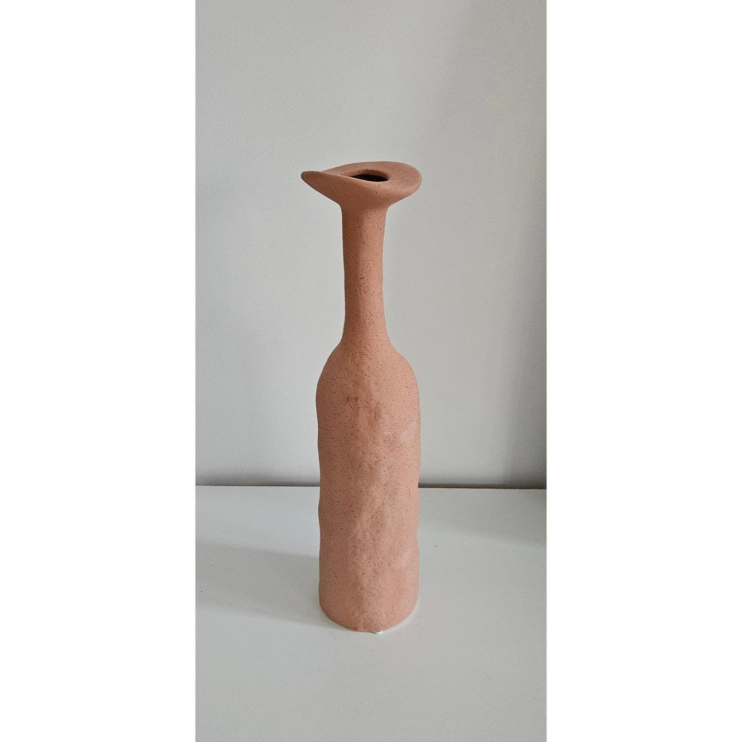 Tall Contemporary Ceramic Vase, Minimalist Home Decor