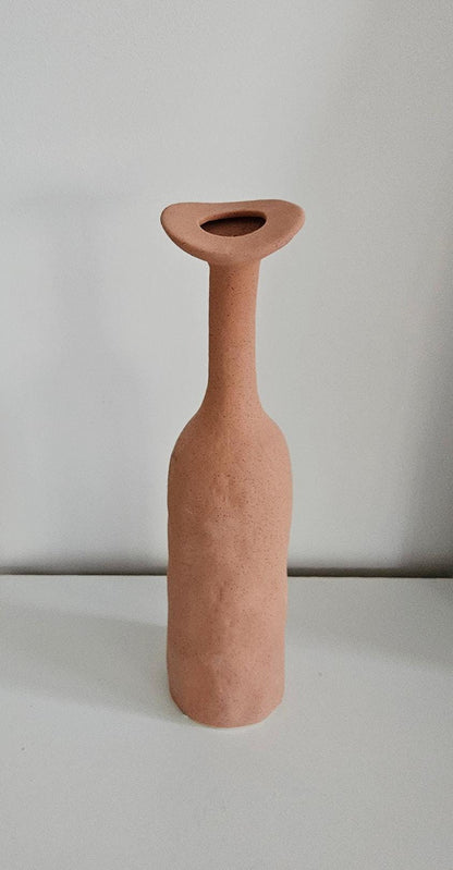 Tall Contemporary Ceramic Vase, Minimalist Home Decor