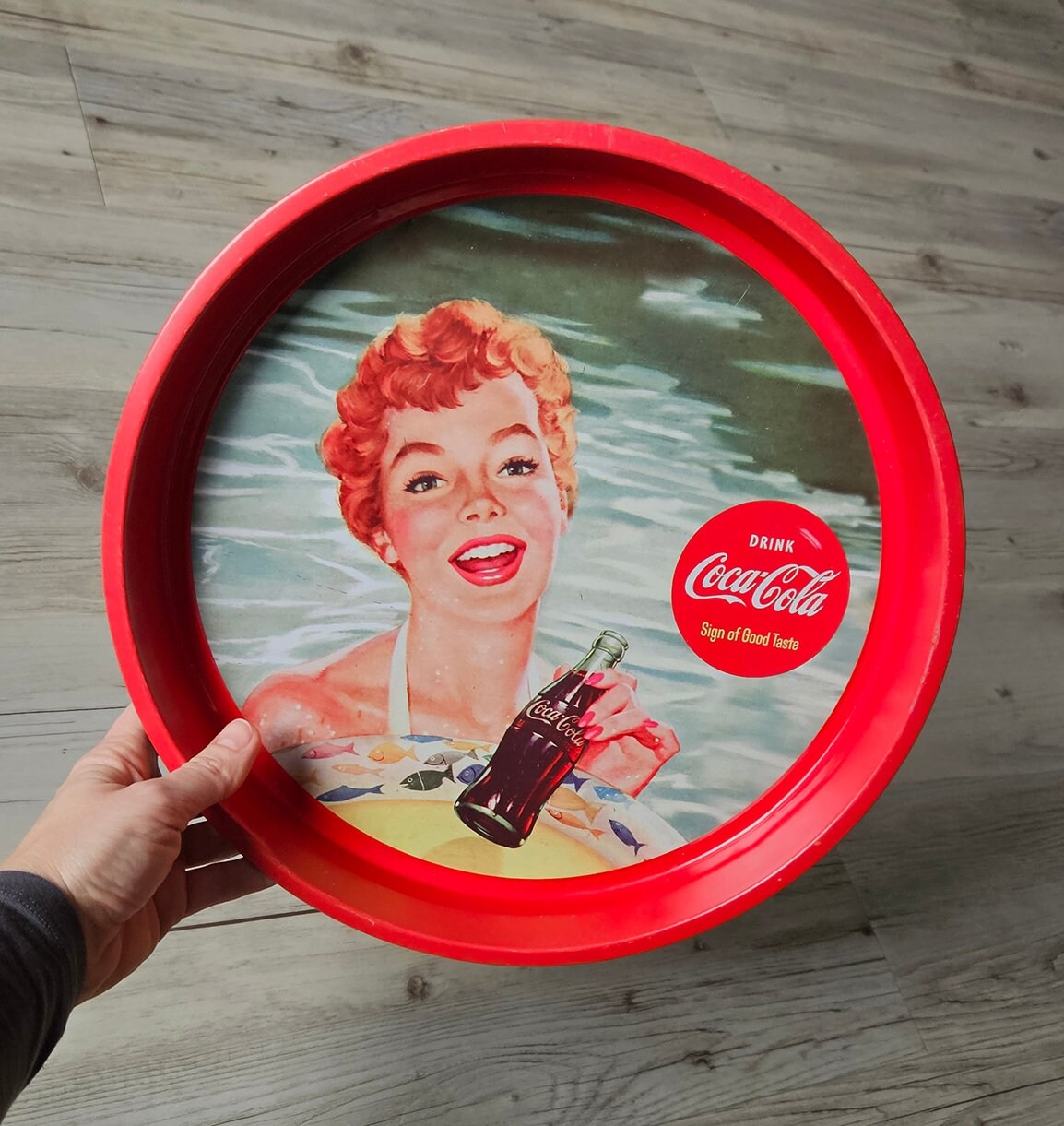 Retro Coca Cola Metal Serving Tray