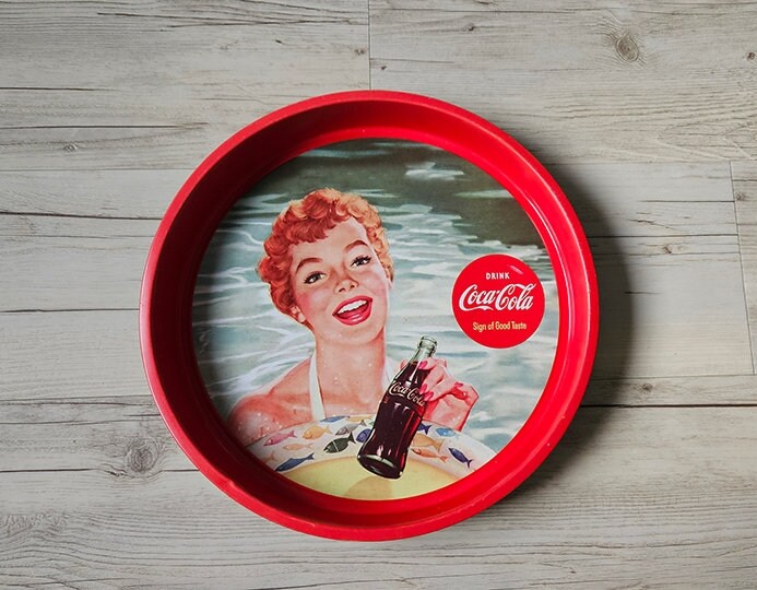 Retro Coca Cola Metal Serving Tray