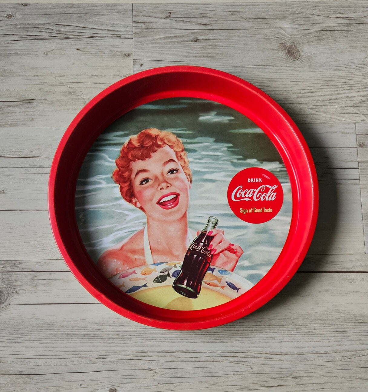 Retro Coca Cola Metal Serving Tray