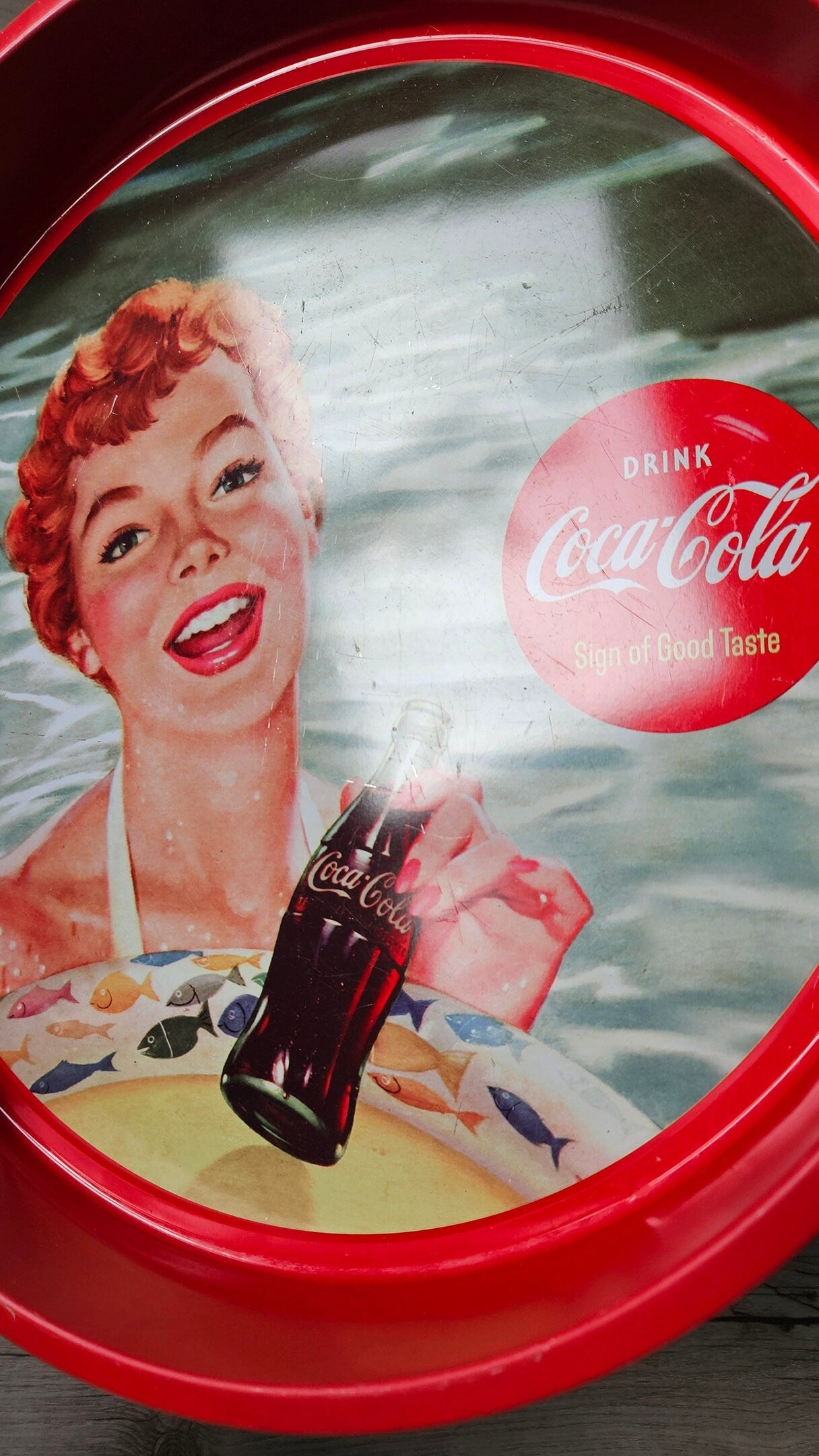 Retro Coca Cola Metal Serving Tray