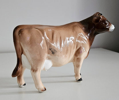 Vintage Porcelain Cow Figurine