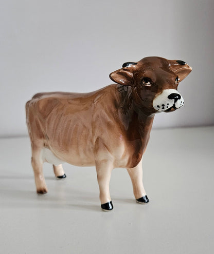 Vintage Porcelain Cow Figurine