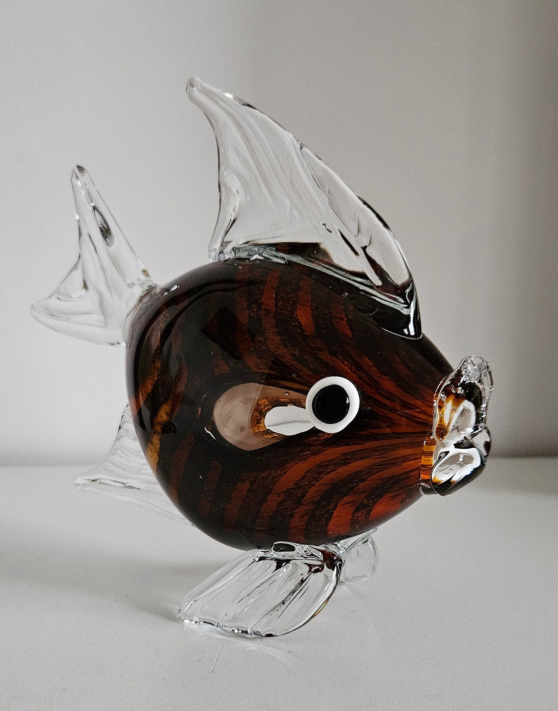 Vintage Art Glass Fish Figurine Sculpture
Active