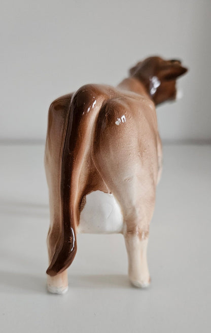 Vintage Porcelain Cow Figurine