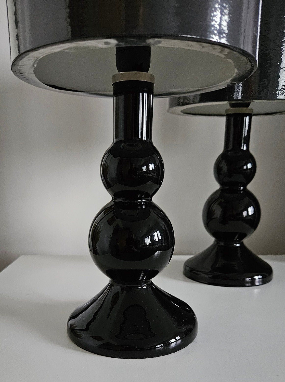 Pair Of Retro Ikea 'Rishult' Table Lamps