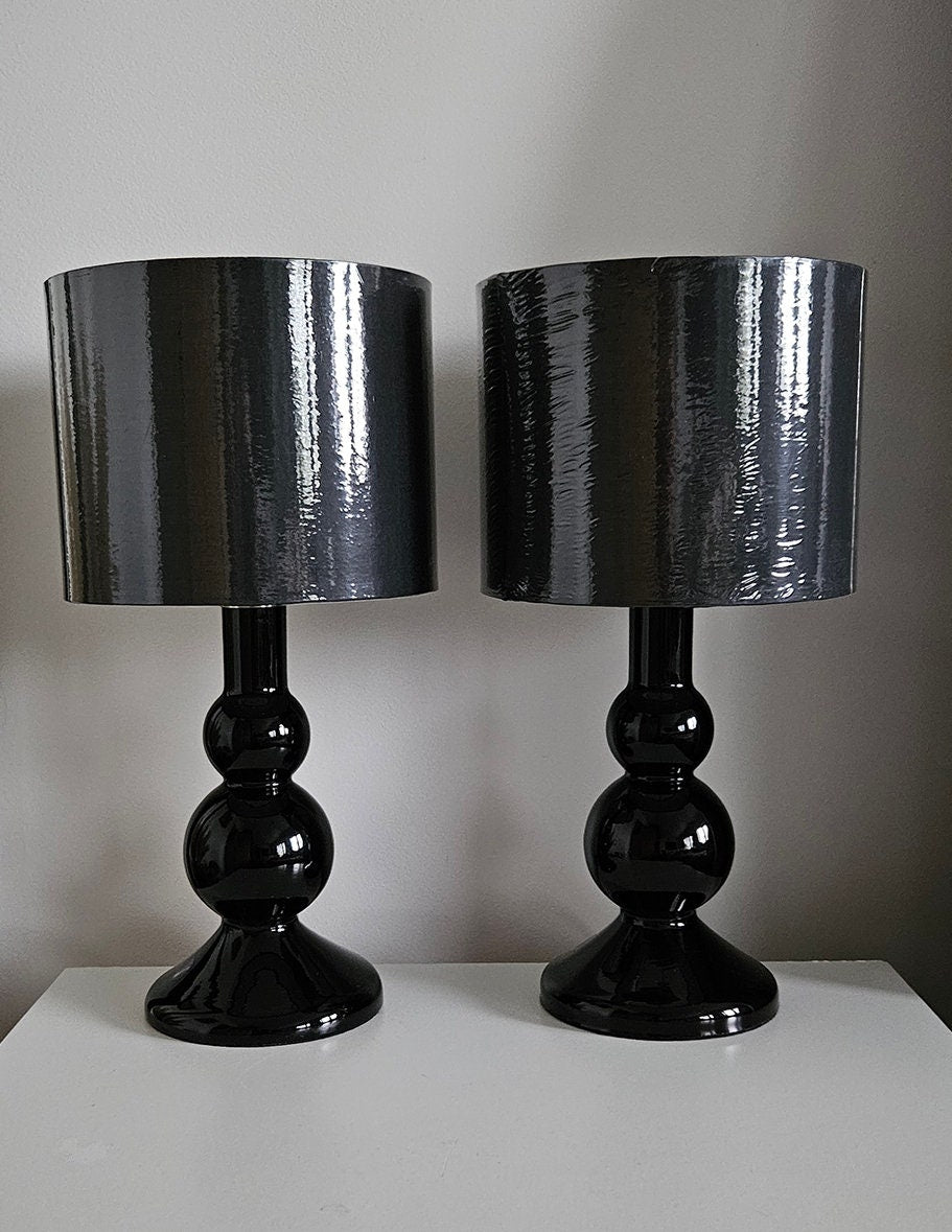 Pair Of Retro Ikea 'Rishult' Table Lamps